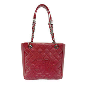 Chanel PST Caviar Skin Shoulder Bag Red